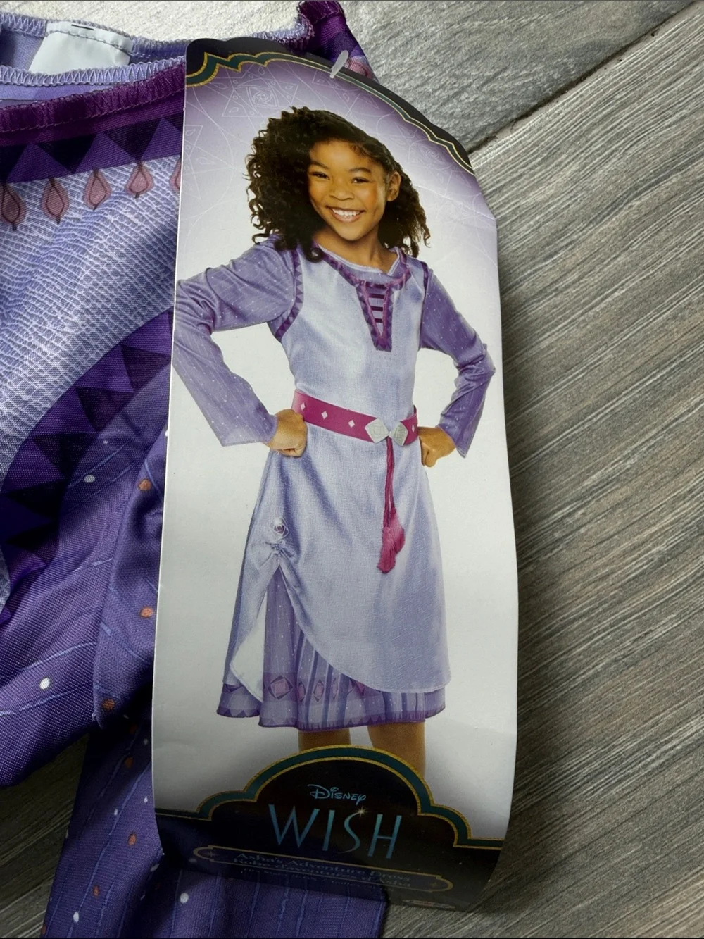 Disney Purple Princess Long-Sleeve Costume Dress with Magenta Belt